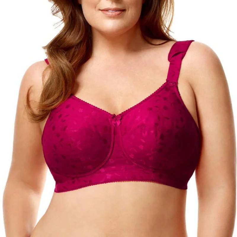 Jacquard Soft Cup Bra 1305 - Red