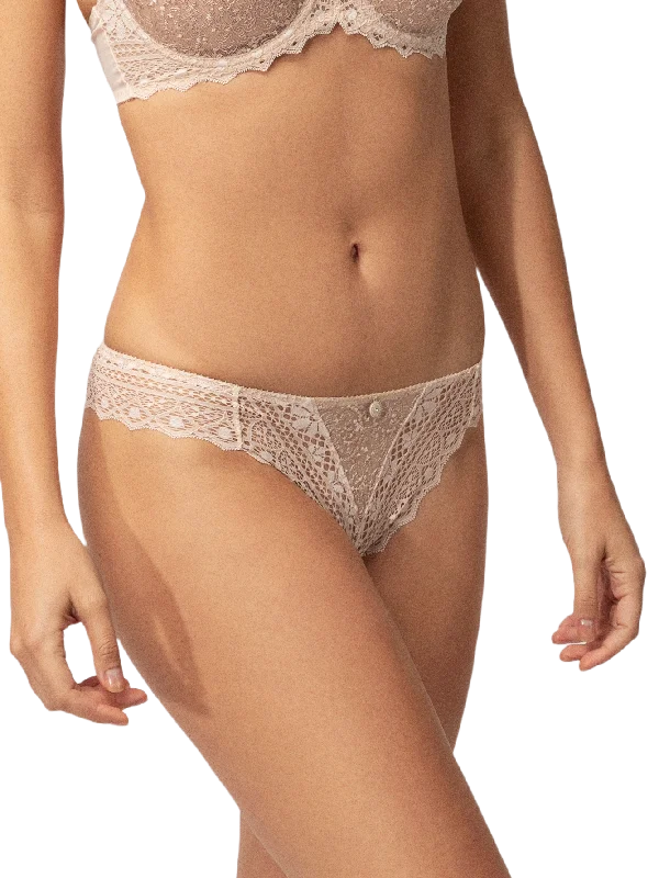 Creamy Beige Cassiopee Thong