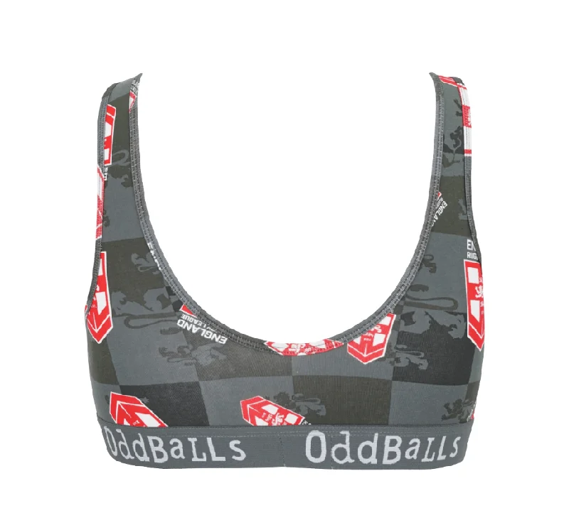 England Rugby League Grey - Ladies Bralette