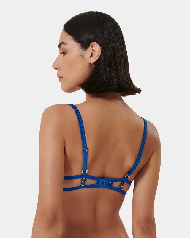 Etta Wired Bra Egyptian Blue/Sheer