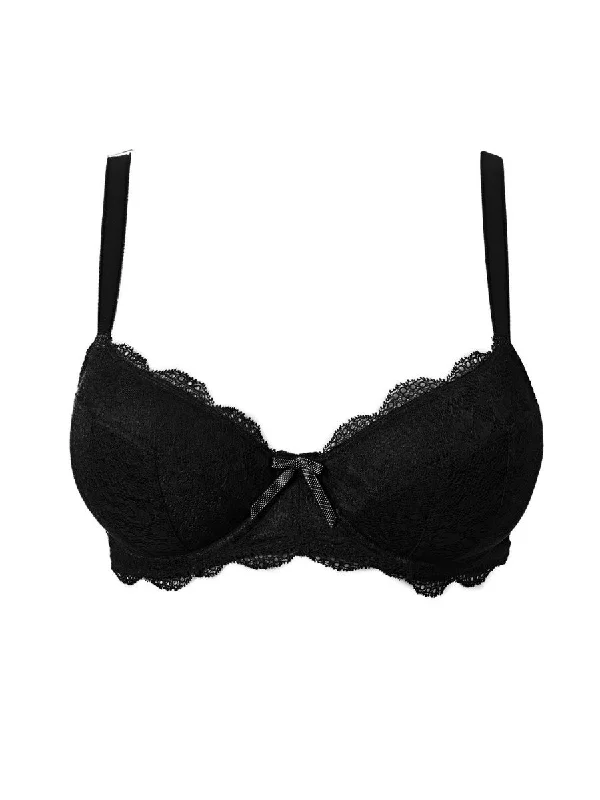 Freya Fancies Padded Half Cup Bra - Black