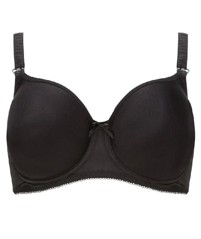 Freya Pure Underwire Moulded Nursing Bra - Black