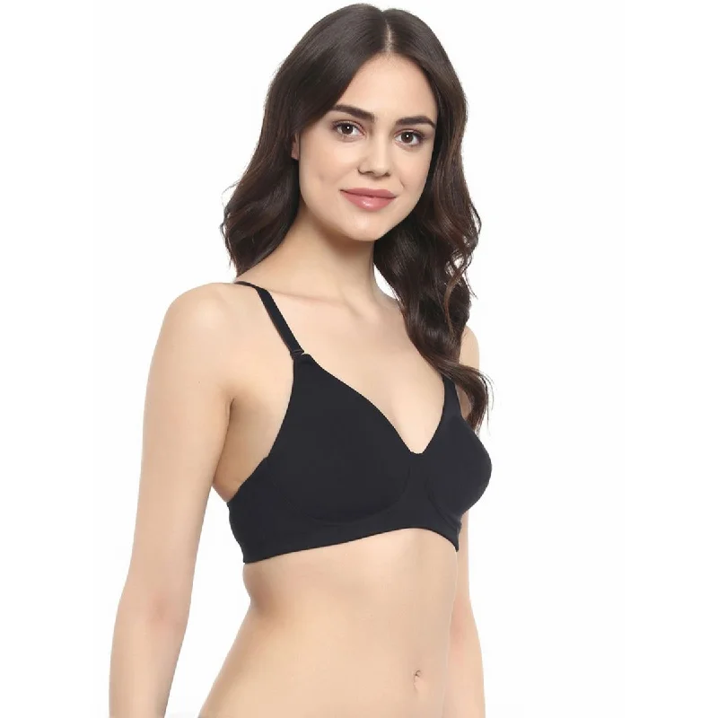 Full Coverage Non padded Non Wired Bra With Detachable Straps (PACK OF 2) CB-323