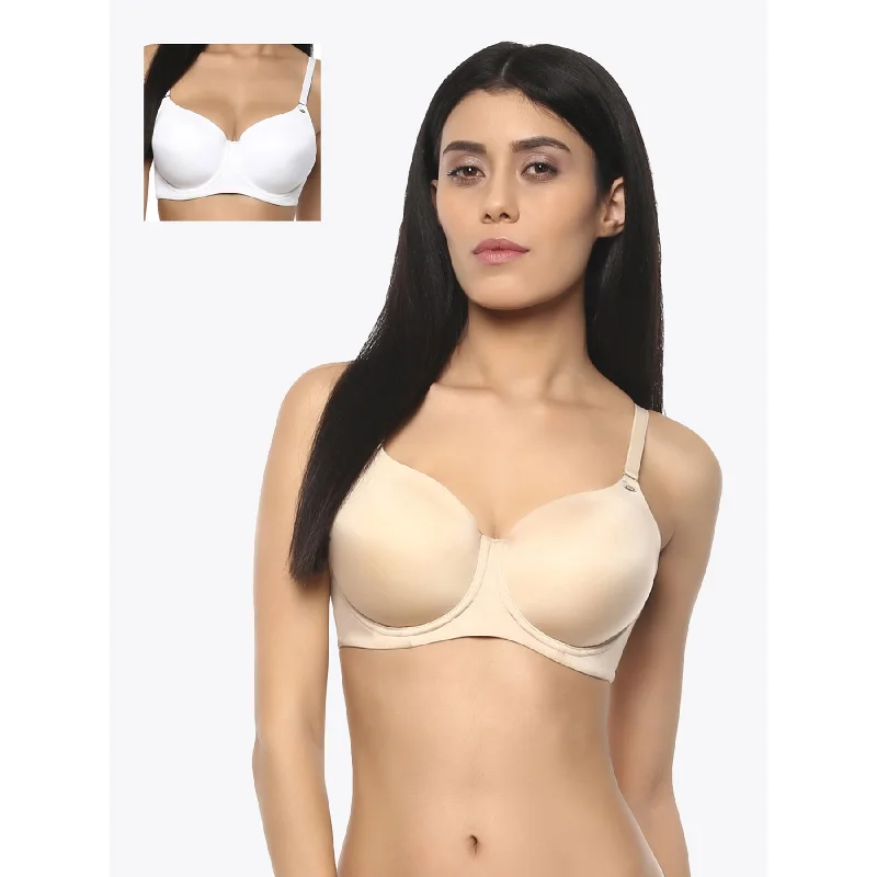 Full Coverage Padded Wired Bra Pack of 2(COMBO CB-121