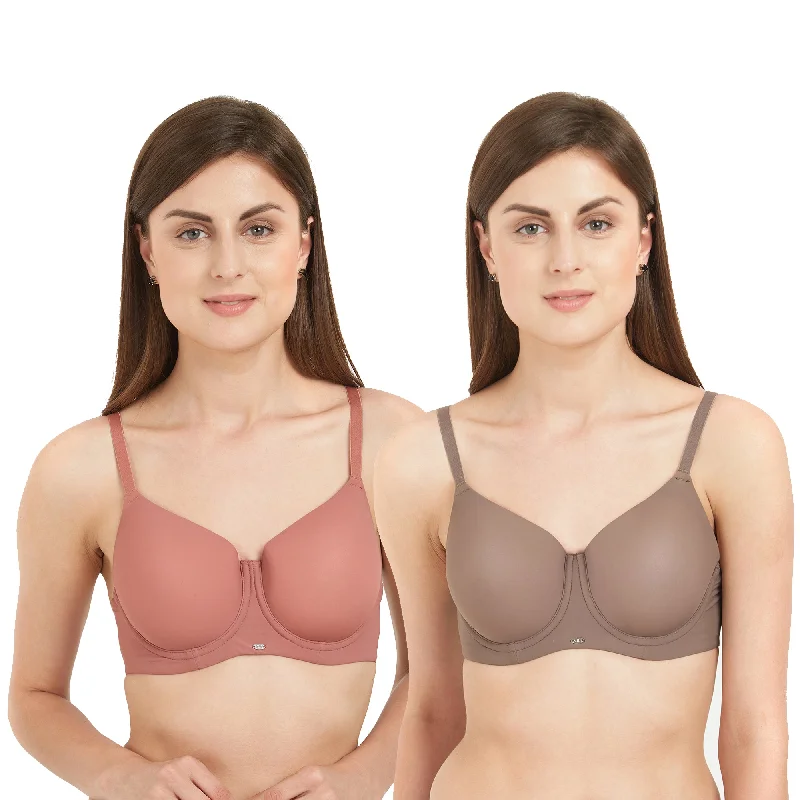 Full Coverage Padded Wired Bra(PACK OF 2)-COMBO CB-121