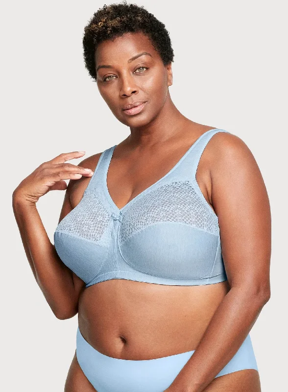 Glamorise: Magic Lift Wire Free Cooling Bra Light Blue Heather