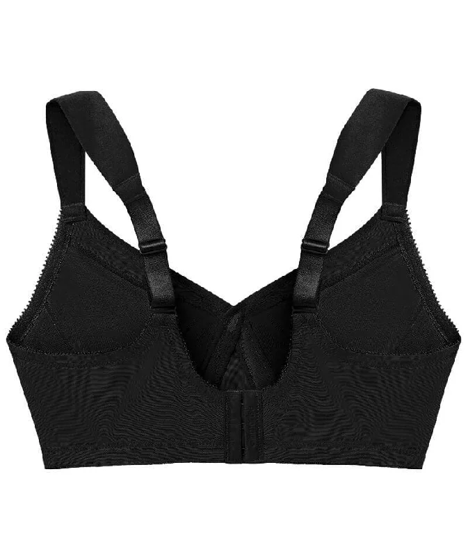 Glamorise Magiclift Seamless Support Wire-Free T-Shirt Bra - Black