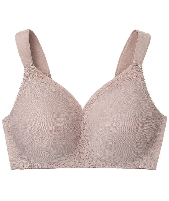 Glamorise Magiclift Seamless Support Wire-Free T-Shirt Bra - Taupe