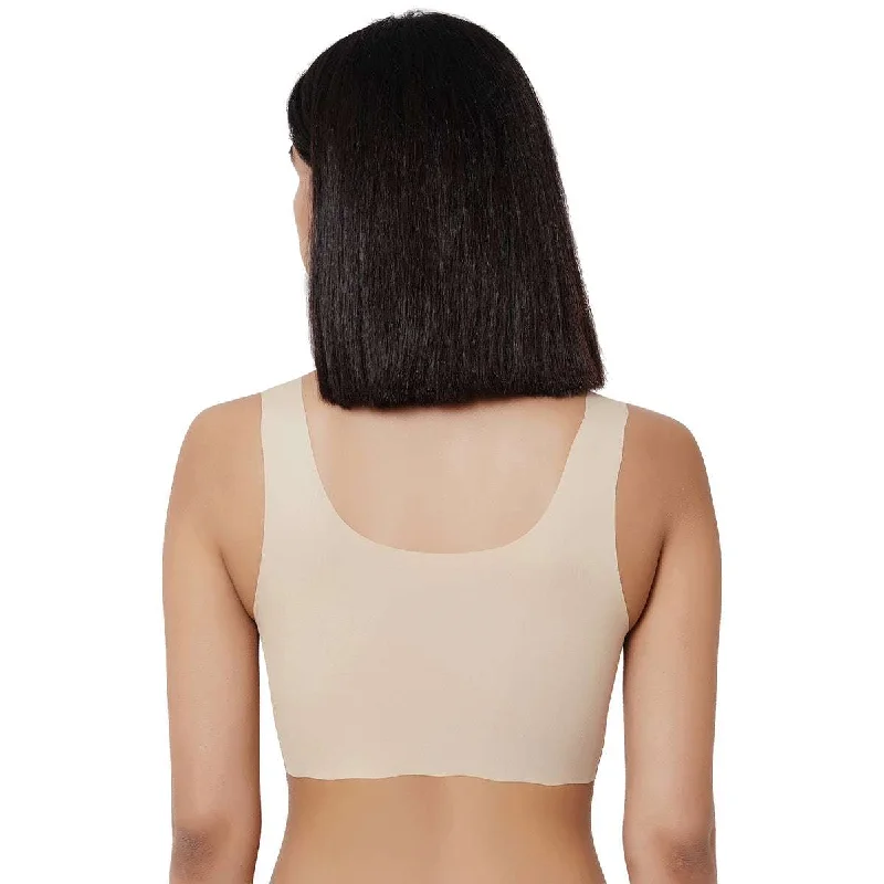 Gococi Padded Non Wired Full Coverage Seamless T-Shirt Bra - Beige