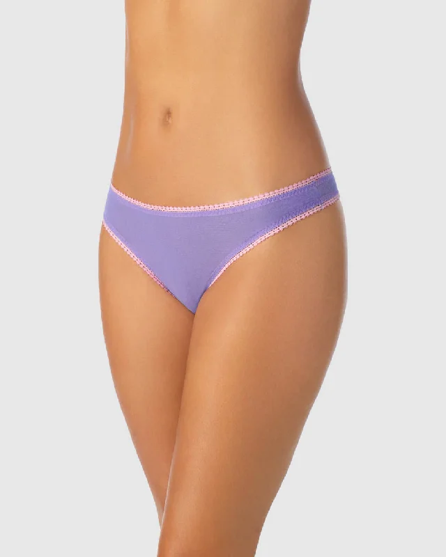 Gossamer Mesh G Thong Underwear - Iris