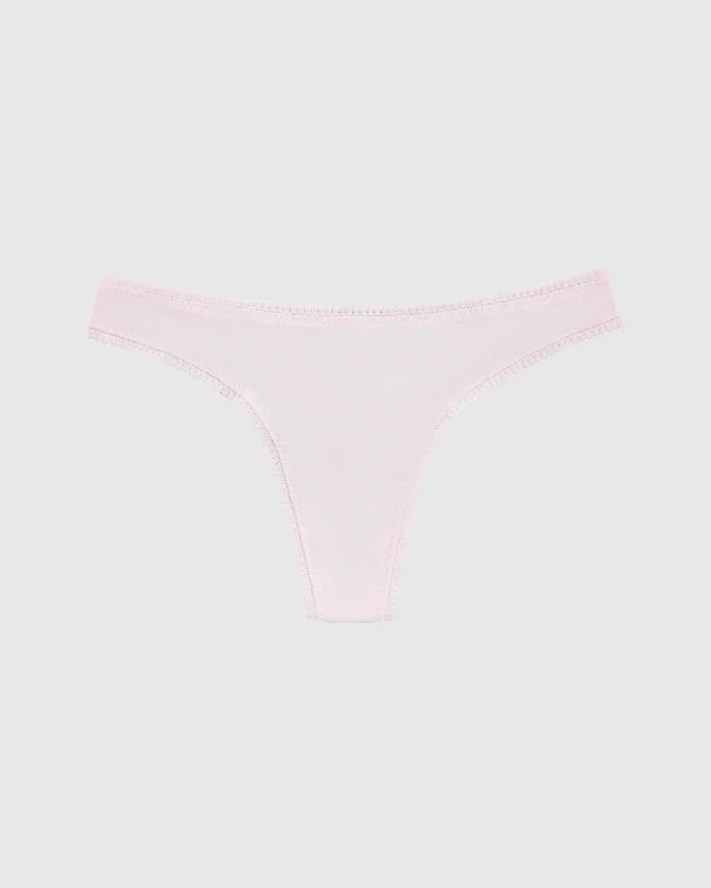 Gossamer Mesh Hip G Thong Underwear - Mauve Chalk