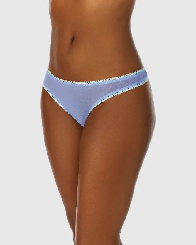 Gossamer Mesh Hip G Thong Underwear - Rich Dahlia