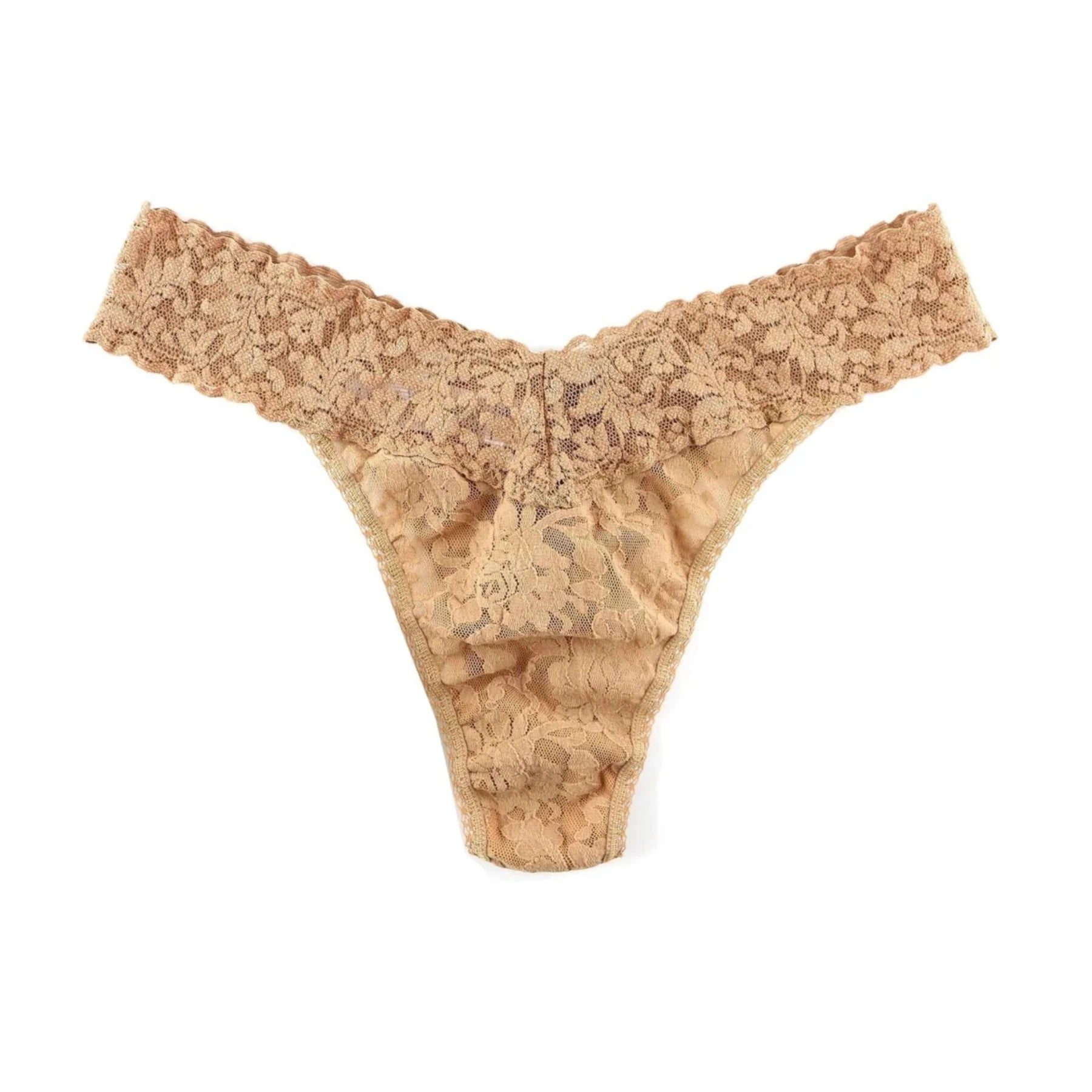 Signature Lace Original Rise Thong 4811 - Suntan