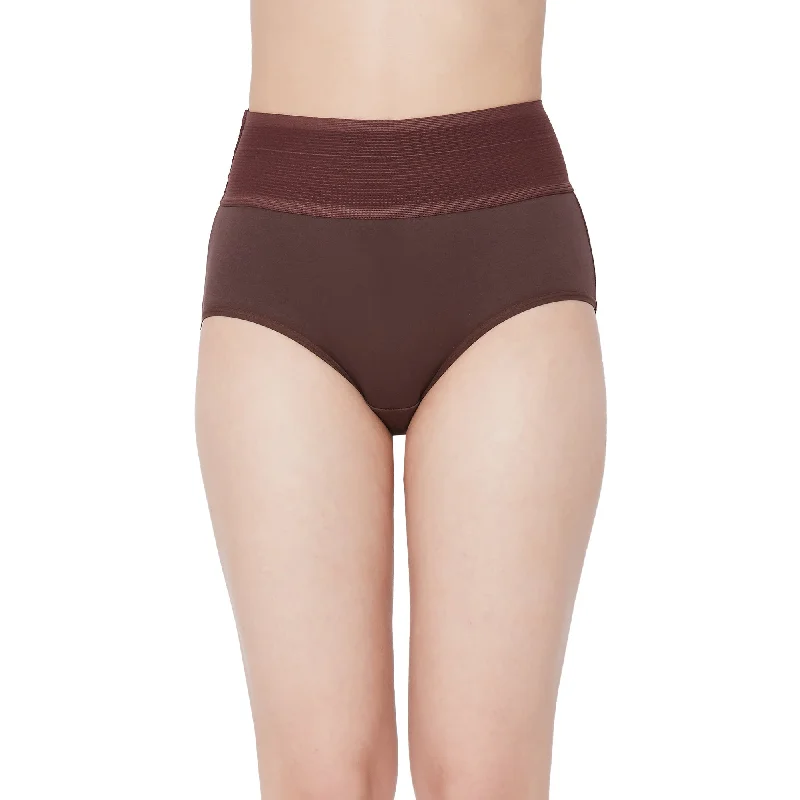 Ruby-High-Waist-Cotton-Panties-Coffee Brown