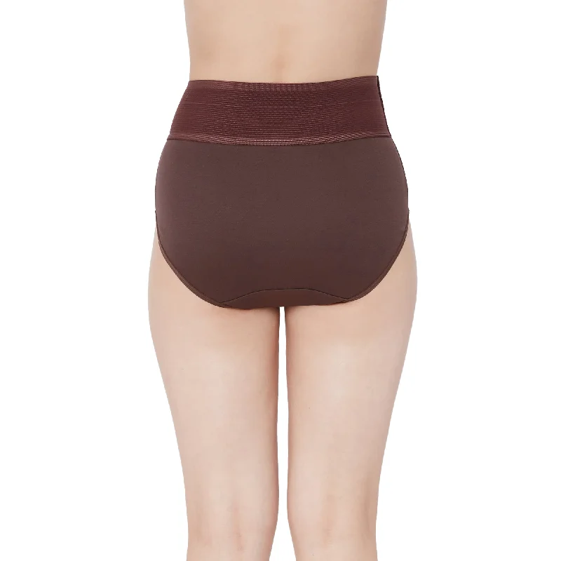 Ruby-High-Waist-Cotton-Panties-Coffee Brown