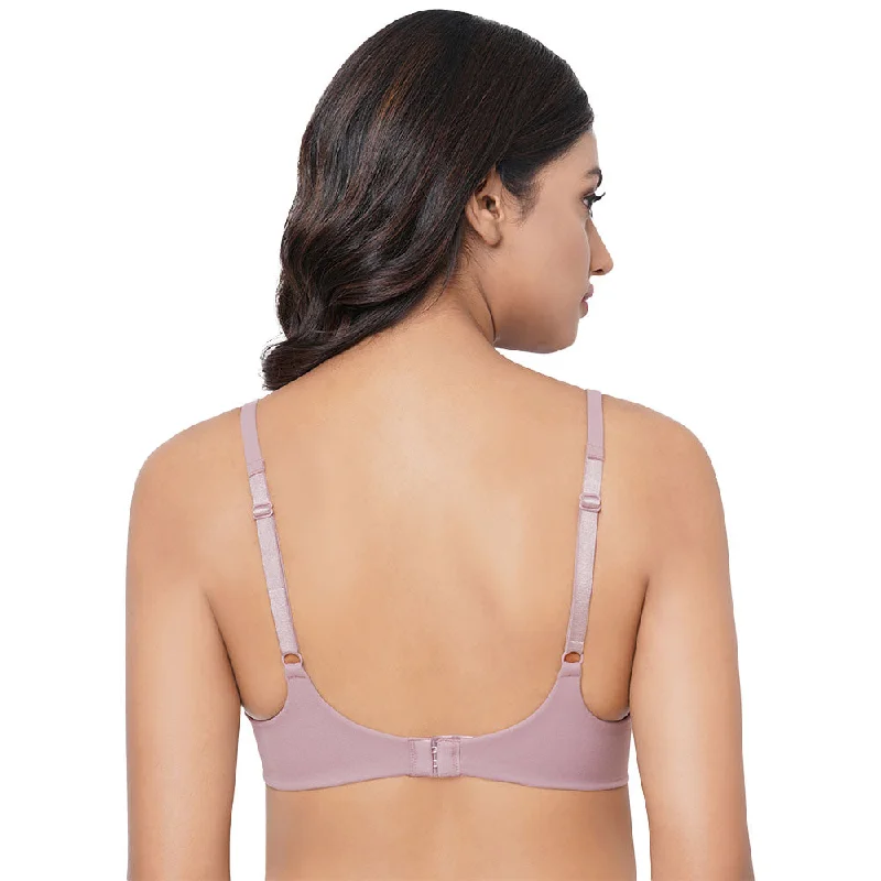 How Perfect Padded Non-wired 3/4th Cup Everyday Wear Seamless T-Shirt Bra - Grey