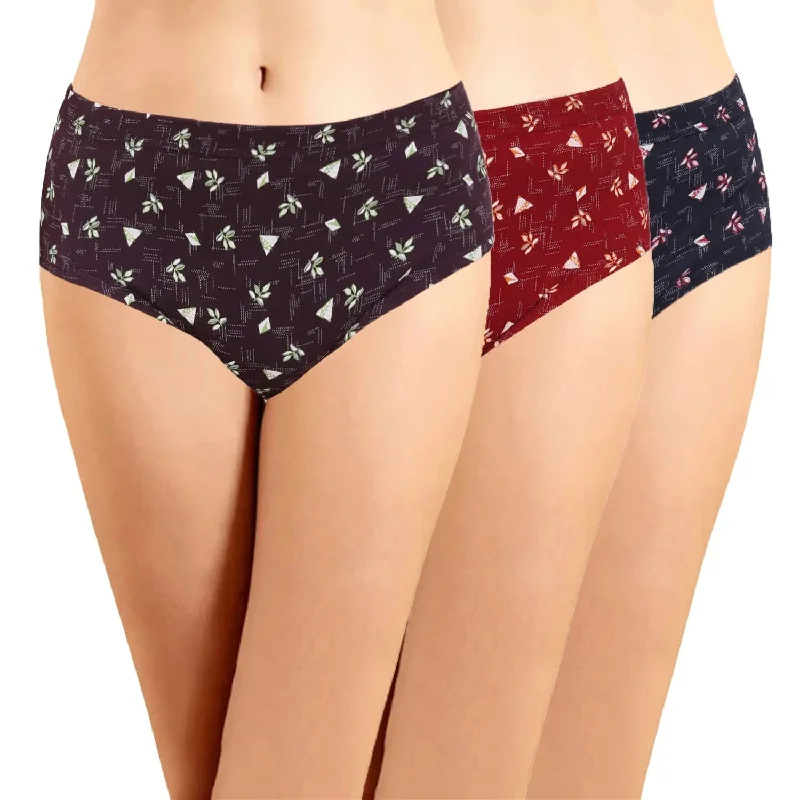 Hipster Panties with Inner Elastic (Pack of 3)