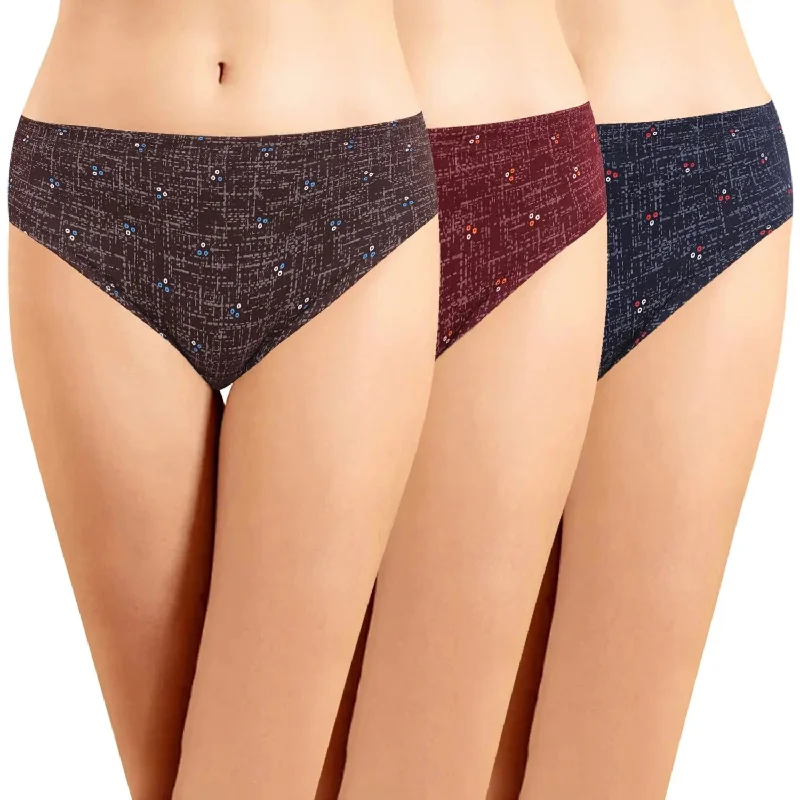 ICIN-025 Hipster Panties with Inner Elastic - (Pack of 3)