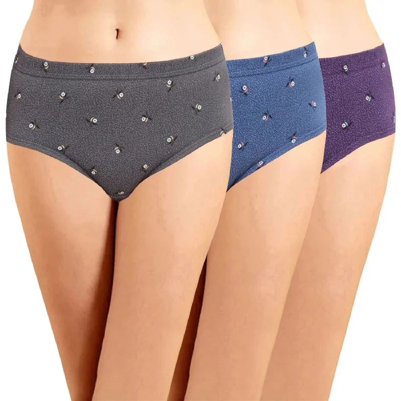 ICIN-031  Hipster Panties with Inner Elastic - (Pack of 3)