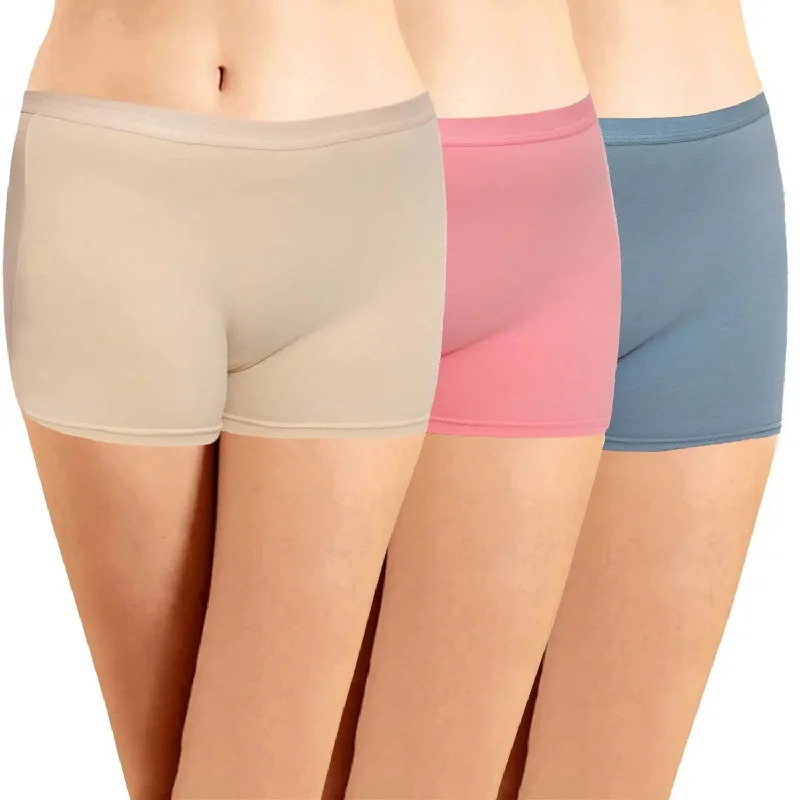 ICLG-010 Boyshorts With Outer Elastic Panties (Pack of 3)