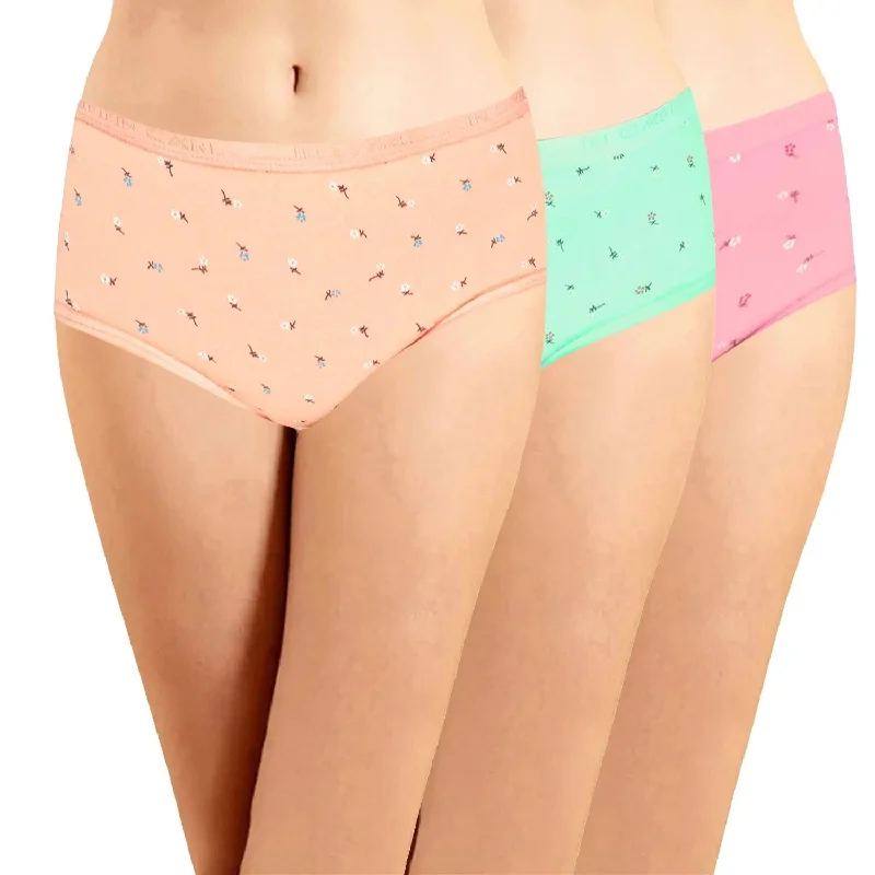 Hipster Panties with Outer Elastic (Pack of 3)