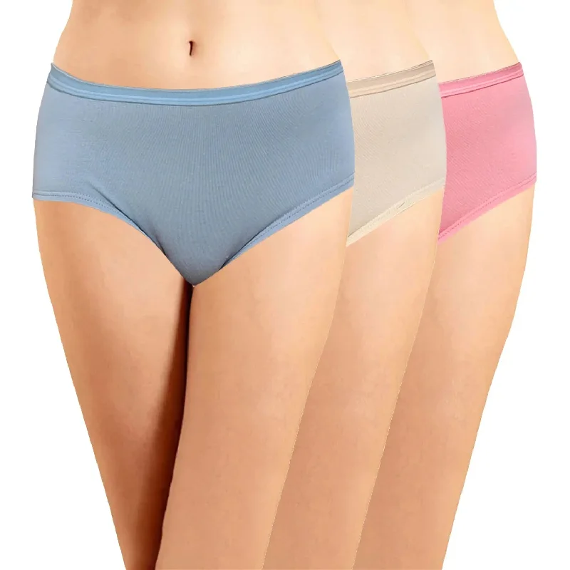 ICOE-029 Hipster Panties with Outer Elastic (Pack of 3)