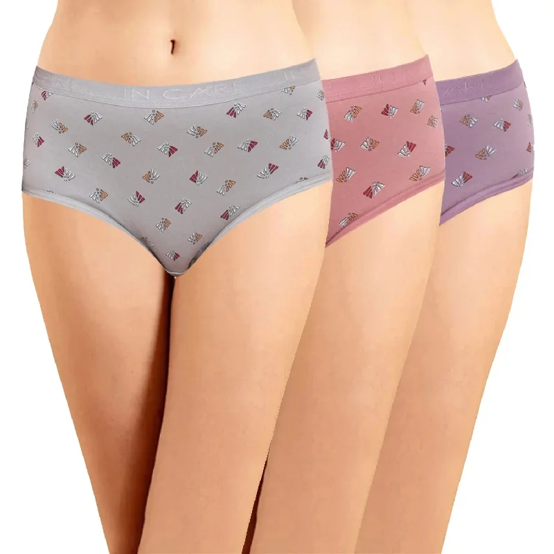 ICOE-048  Hipster Panties With Outer Elastic (Pack of 3)