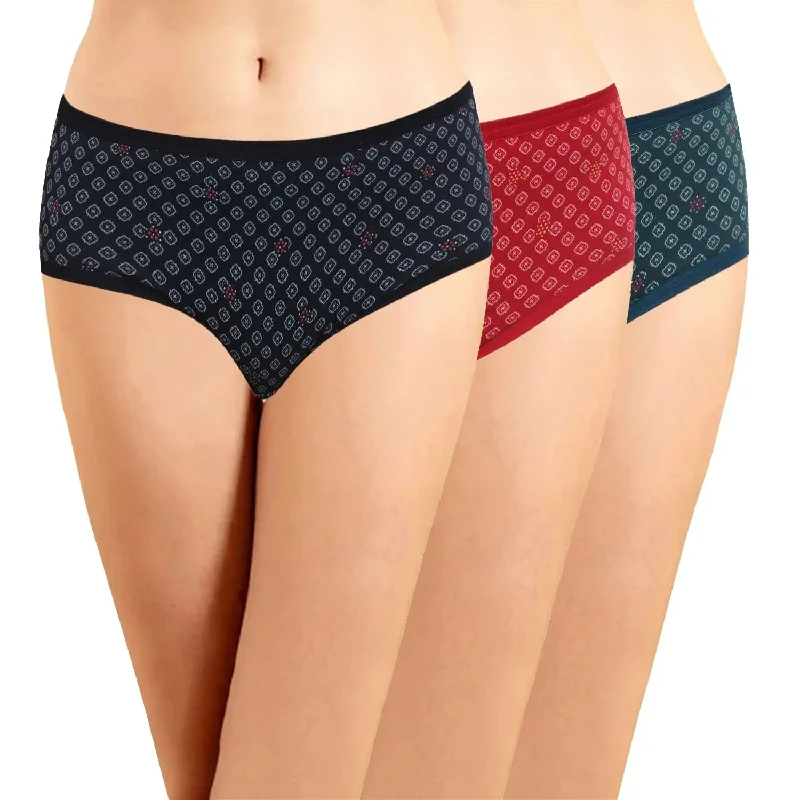 ICOE-050  Hipster Panties With Outer Elastic (Pack of 3)