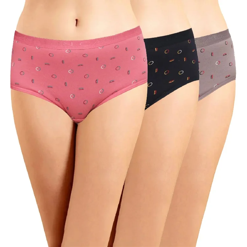 ICOE-060 Hipster Panties with Outer Elastic (Pack of 3)