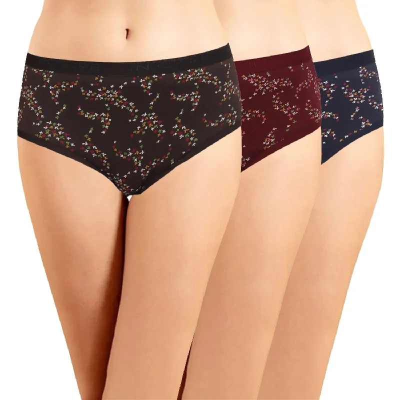 ICOE-069 Hipster Panties with Outer Elastic - (Pack of 3)