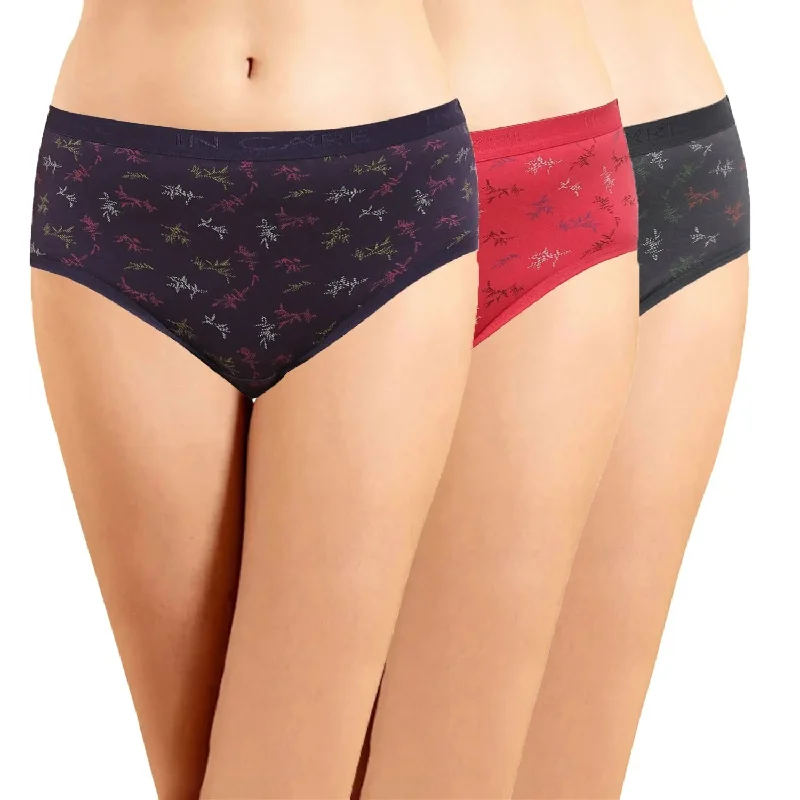 ICOE-073 Hipster Panties with Outer Elastic - (Pack of 3)