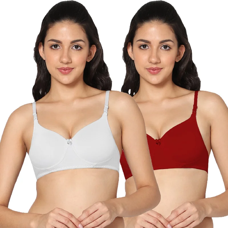 ICPD-01 3/4th Coverage Lightly Padded Bra (Pack of 2)