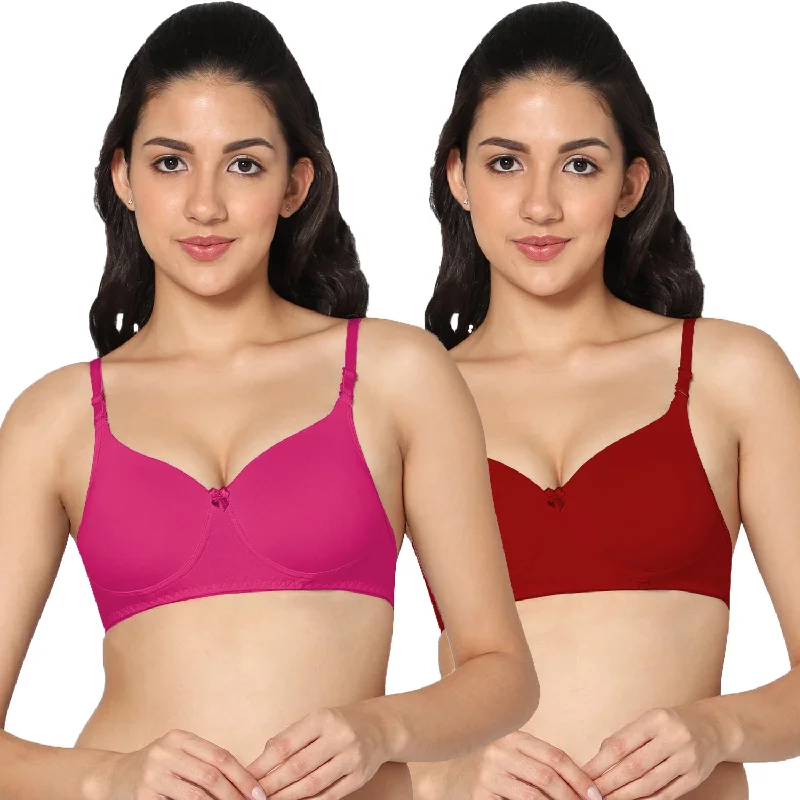 3/4th Coverage  Padded Bra (Pack of 2)