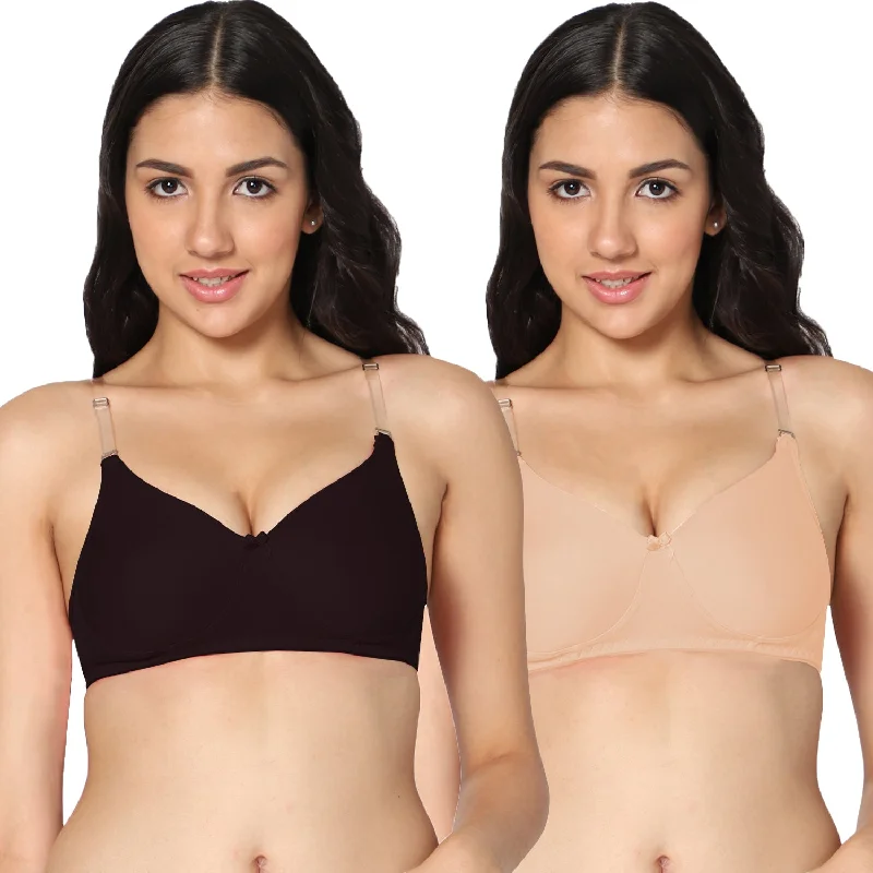 Full Coverage Padded  Bra (Pack of 2)