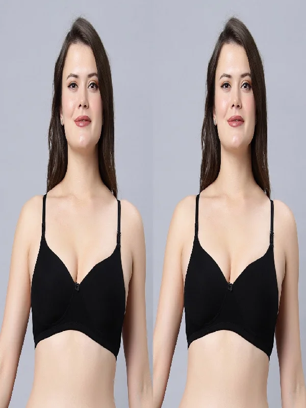 Half Coverage  Padded Bra (Pack of 2)