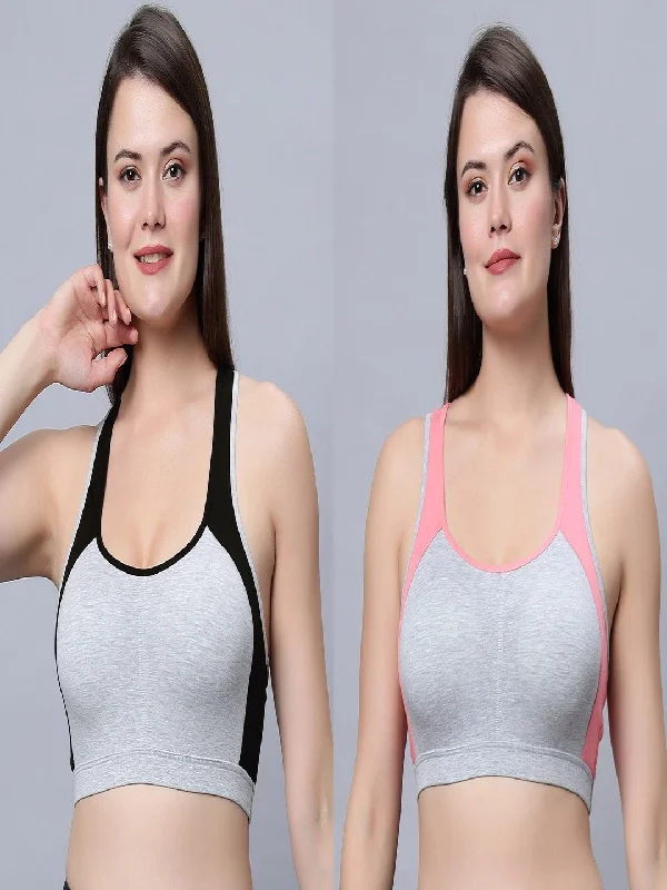 ICPS-01 Light Padded Full Coverage Sports bra (Pack of 2)