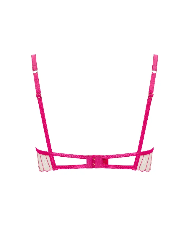 Imogen Wired Bra Fuchsia Pink/Sheer