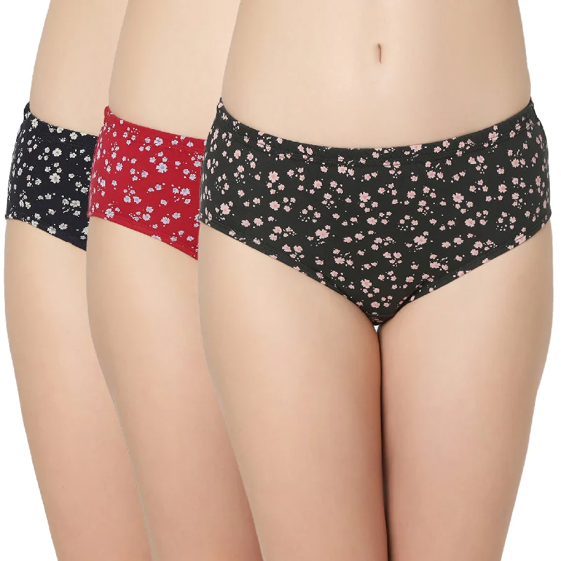 Cotton Printed Hipster Panties-6969