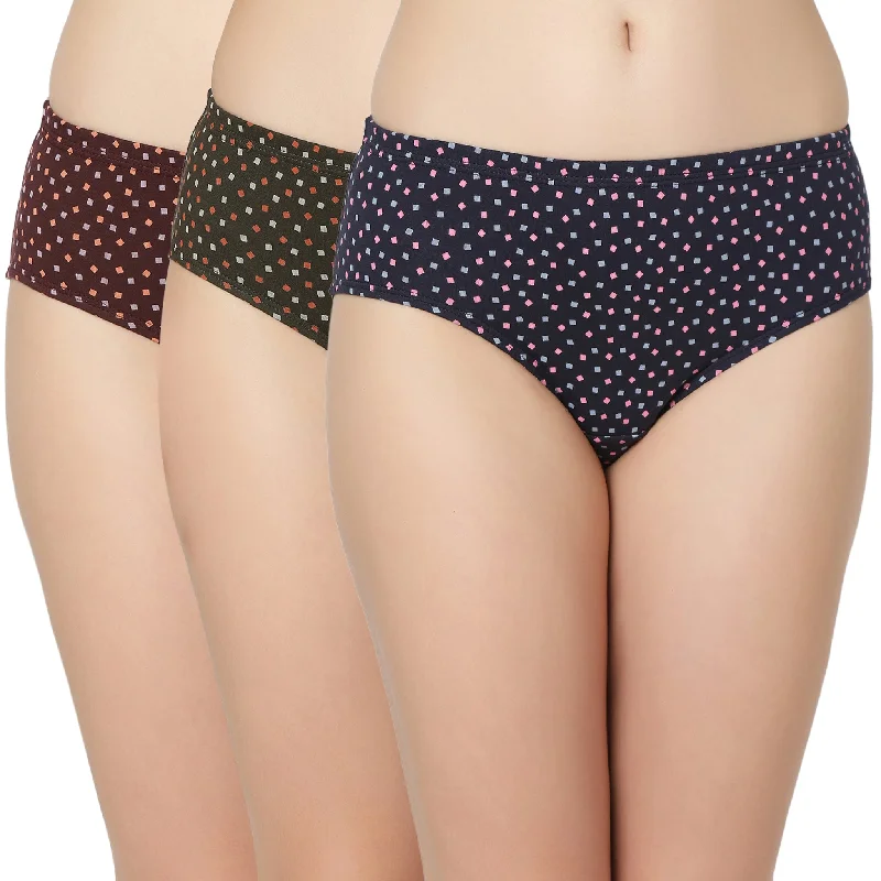 Cotton Printed Hipster Panties-6993