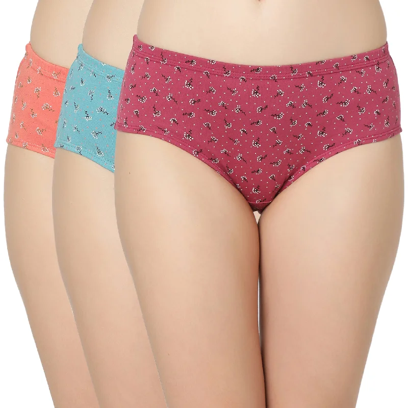 Cotton Printed Hipster Panties-7004