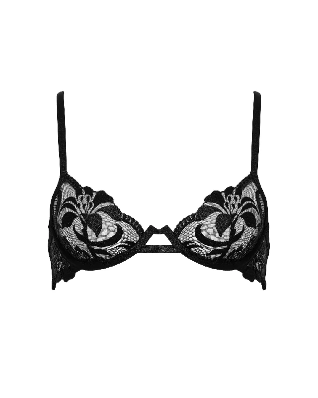 Leonora Wired Bra Black