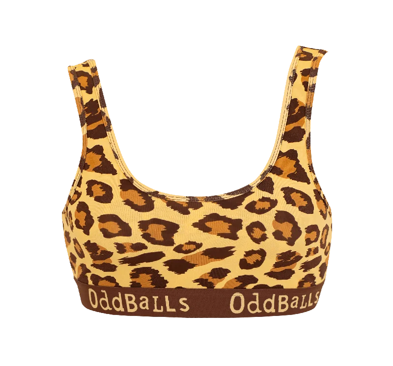 Leopard - Women's Bralette and Seamless Full Brief Bundle