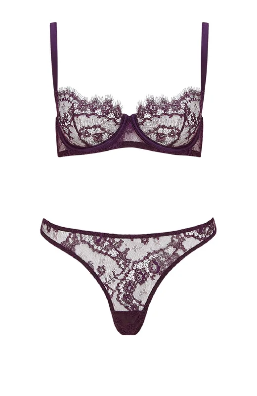 Lunaria Balcony Bra and Brazilian Knicker Set