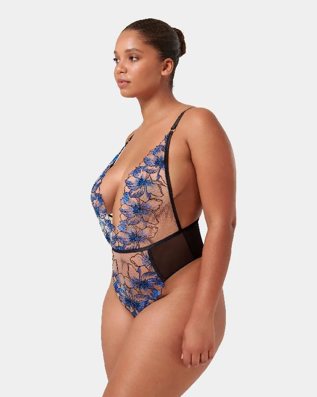 Lyandra Soft Body Egyptian Blue/Black/Sheer