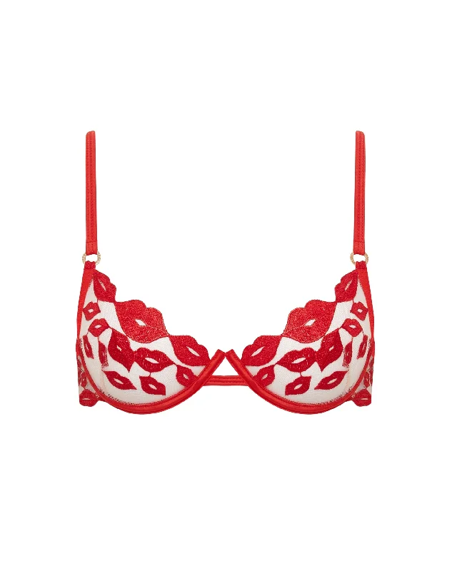 Marian Wired Bra Tomato Red/Sheer