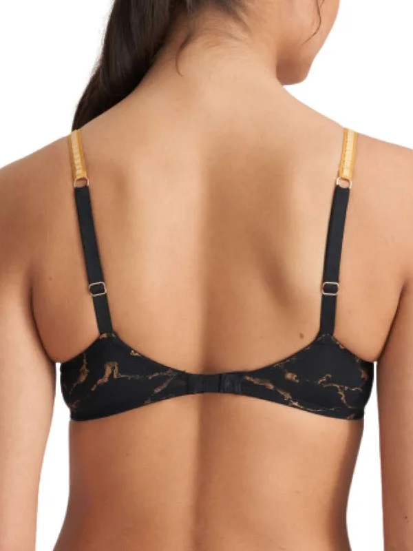 Colin Padded Heartshape Bra - Marble Black