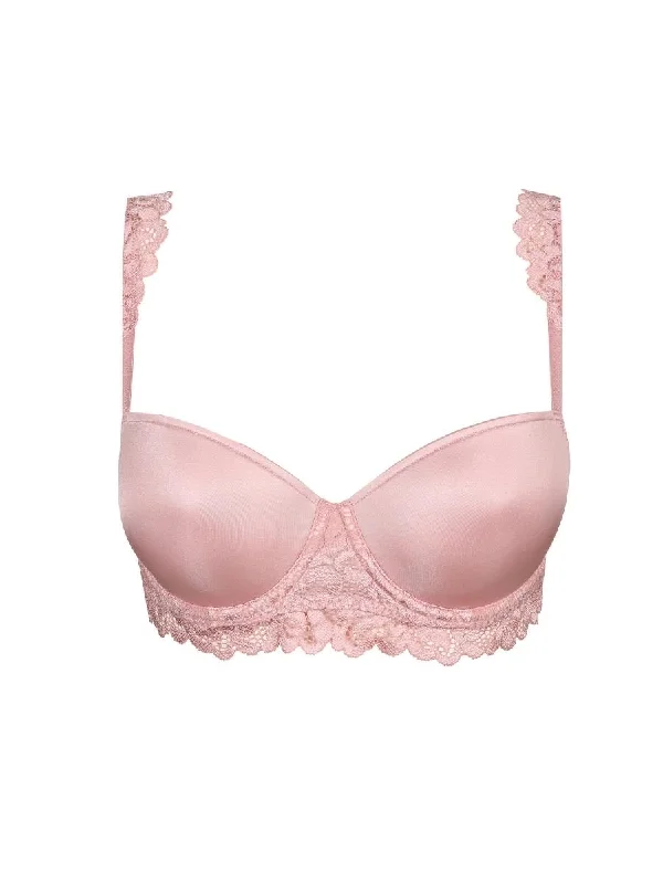 Elis Padded Balcony Bra - Vintage Pink