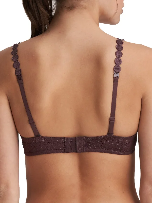 Tom Padded Balcony Bra - Aubergine