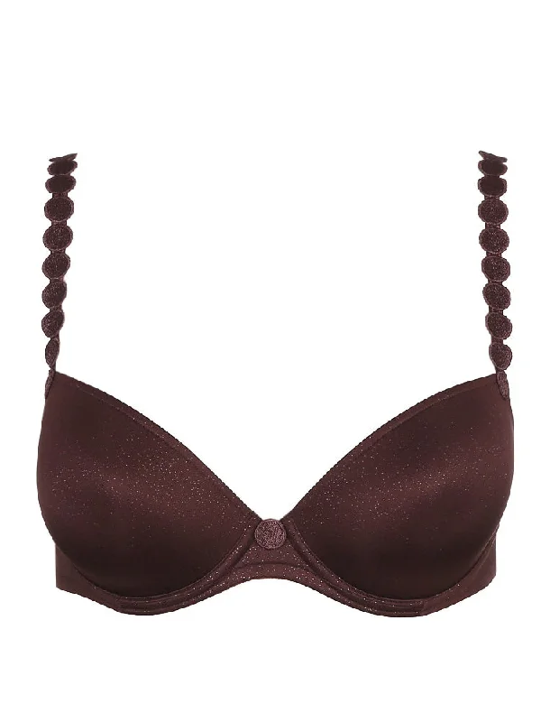 Tom Padded Plunge Bra - Aubergine