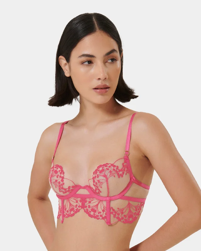 Marisa ECO Wired Bra Fuchsia Pink/Sheer